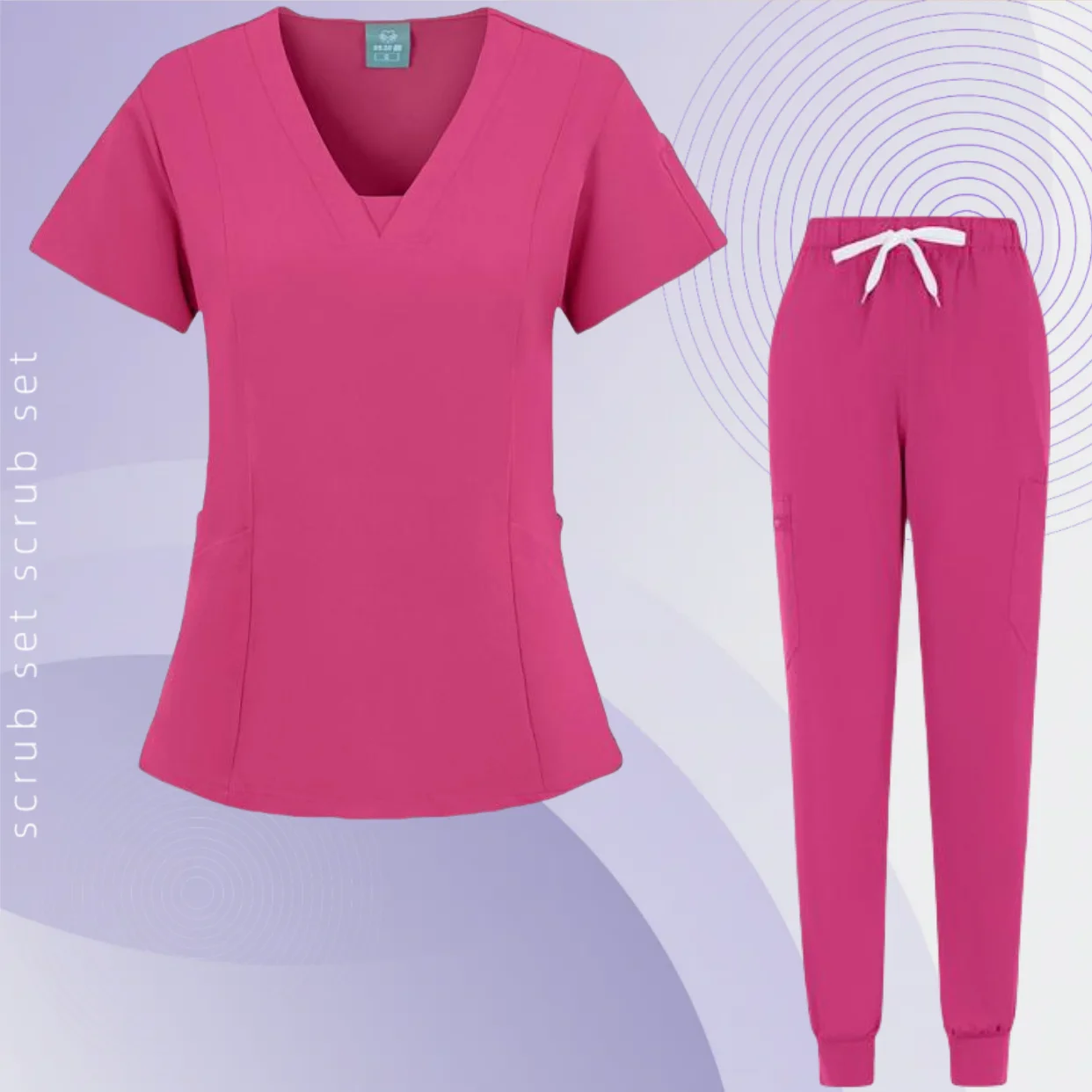 Schoonheidsbureau Scrub Dames Pak Dierenwinkel Veterinaire Verpleegkundige Accessoires Medisch Uniform Ademende Top Broek Spa Jogger Pakken