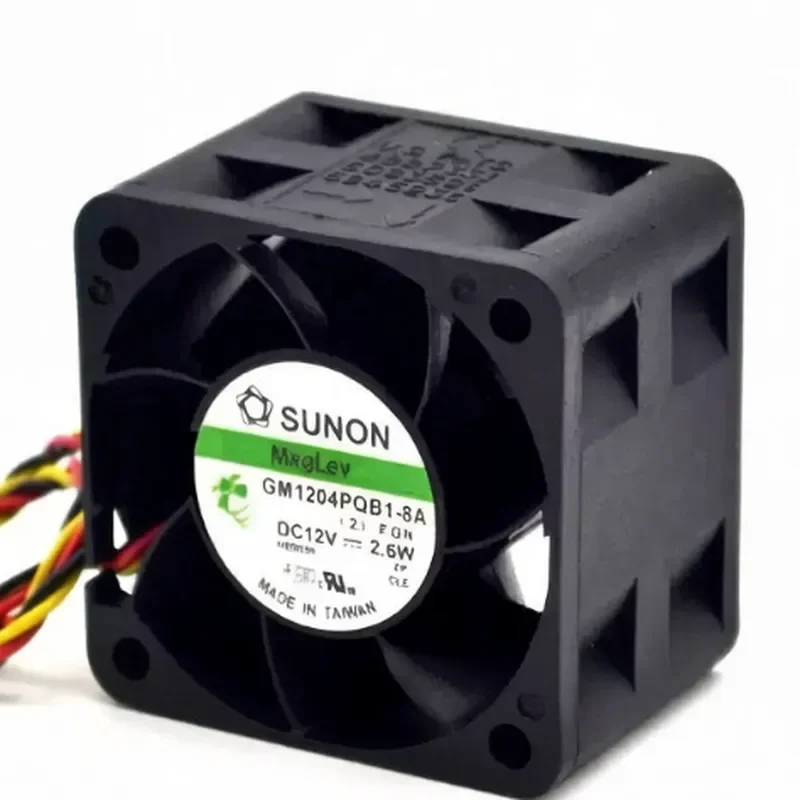 GM1204PQB1-8A DC12V 2.6W Original SUNON Built-Approved Axial Flow Fan for 40 x 40 x 28 mm Enclosures