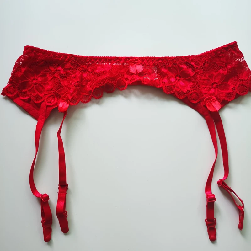 Plus Size Erotic Lingerie Sexy Lace Garter Belt Women Ultra-thin Temptation Suspender Belt For Long Stockings Wedding Garters