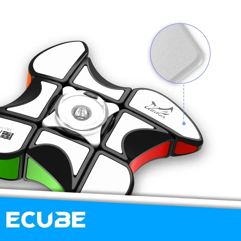 [ECube] QiYi 1x3x3 إصبع اليد سبينر S طاحونة تحديث المكعب السحري مكعبات السرعة ألعاب ألغاز تعليمية للأطفال