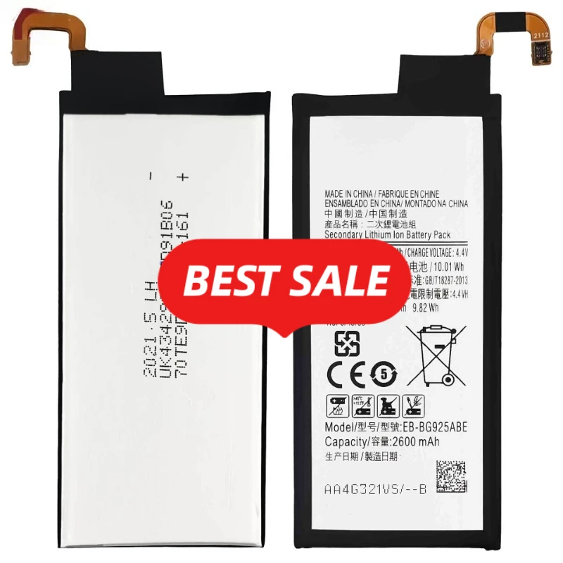 0 Cycle EB BG925ABE Battery for Samsung Galaxy S6 Edge G925 Phone High Quality Replacement Lithium Polymer Grade A Cell & Tools