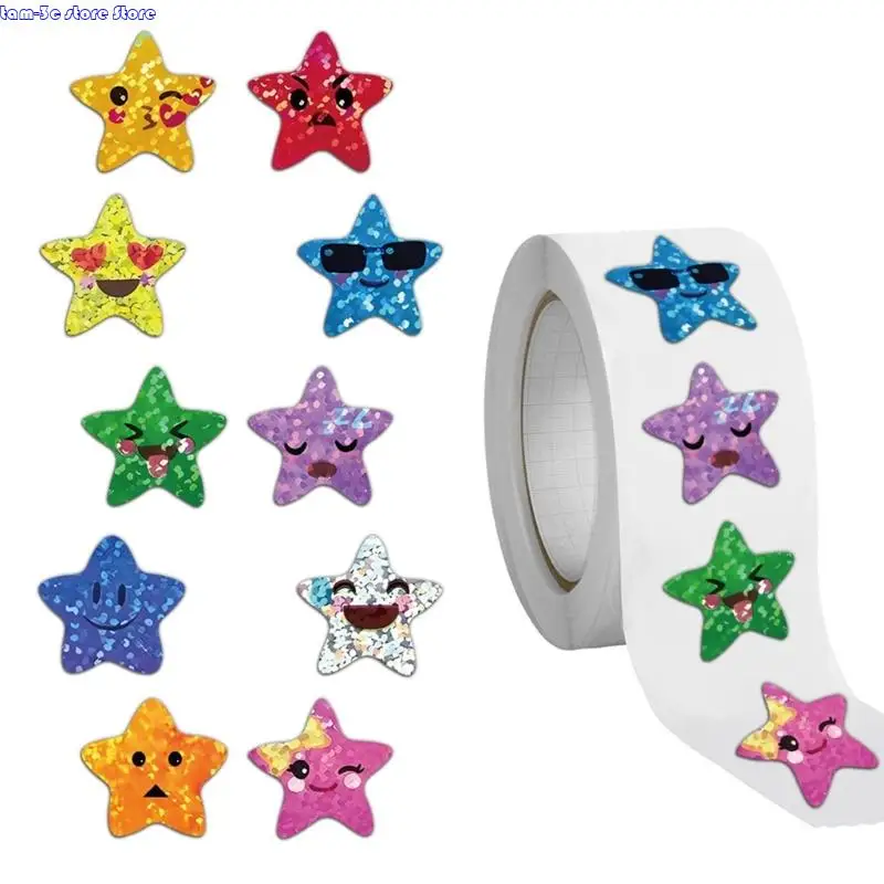 500 Pcs Star Sticker Waterproof Sticker Decorative Sticker For Journaling Scrapbooking And DIY Crafts