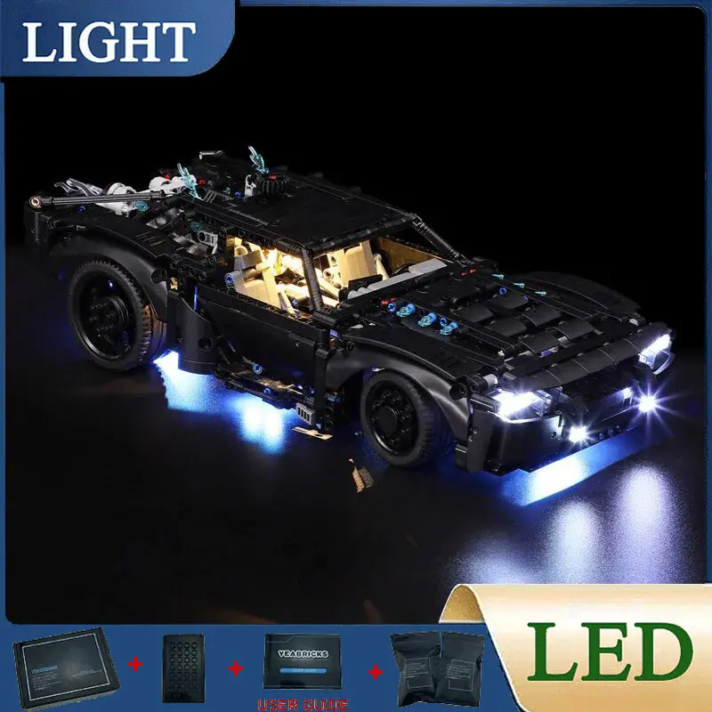 DIY LED Light Kit For LEGO 42127 Super Speed Race Speed Car (Only LED Light,Without Blocks Model)