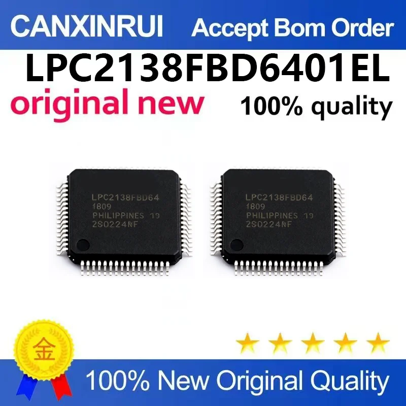(5pcs-100pcs)Brand new original LPC2138FBD64/01EL package LQFP-64 single-chip 16/32-bit microcontroller