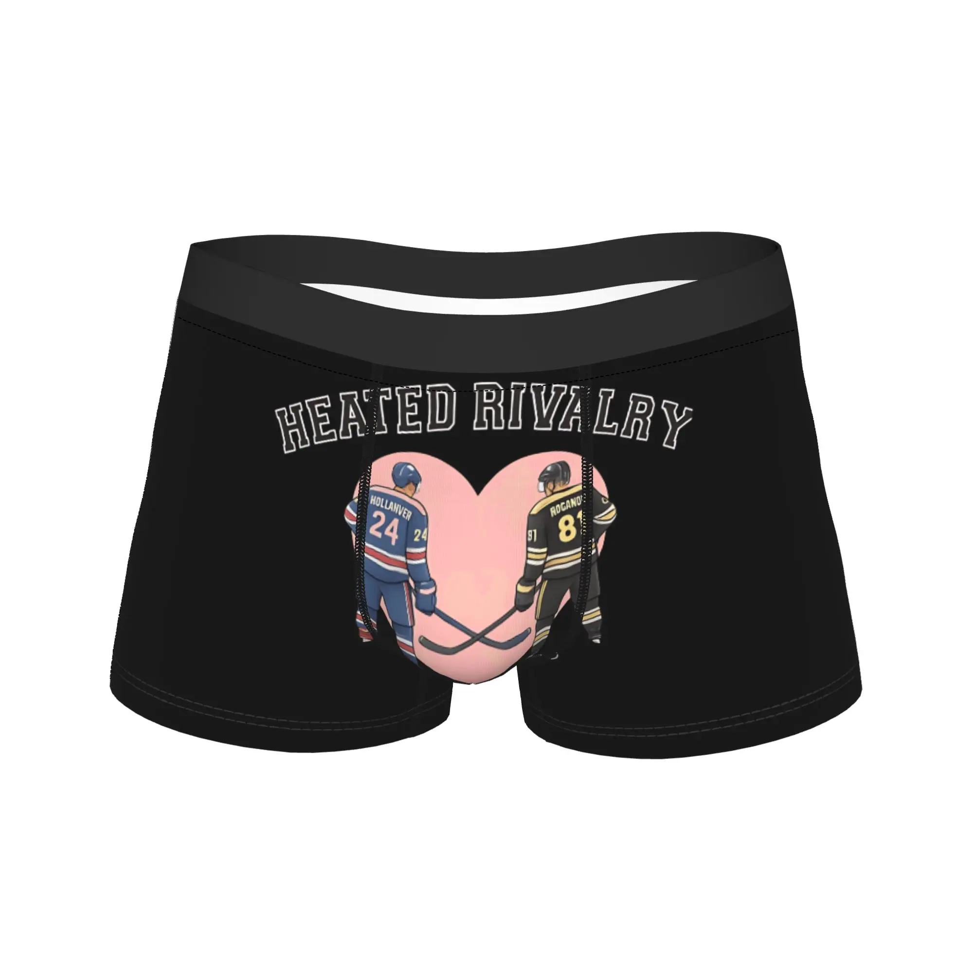 

Трусы-боксеры Heated Rivalry Ilya and Shane: дышащие, с принтом, для мужчин, с увеличенным карманом, свободного кроя