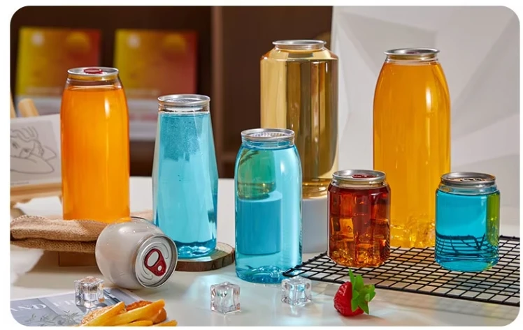 

202# Customized 200 pieces Transparent Beverage Bottles Logo Printing Support for all kind of Drinks Including Juice Tea Soda