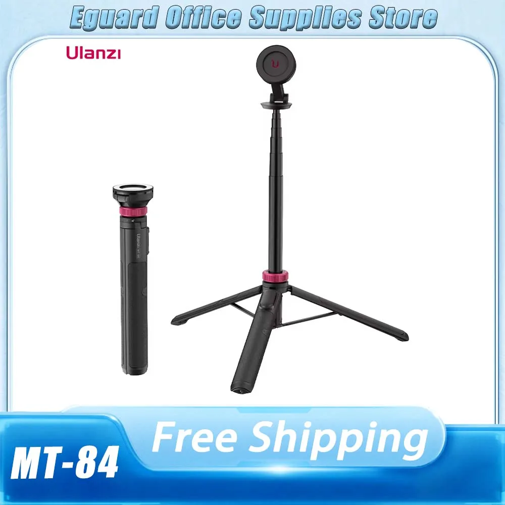 Ulanzi MT-84 Magnetic Selfie Stick Tripod 1.53M Wireless Bluetooth Remote Phone Custom Extension Phone Live Streaming Vlog Gifts