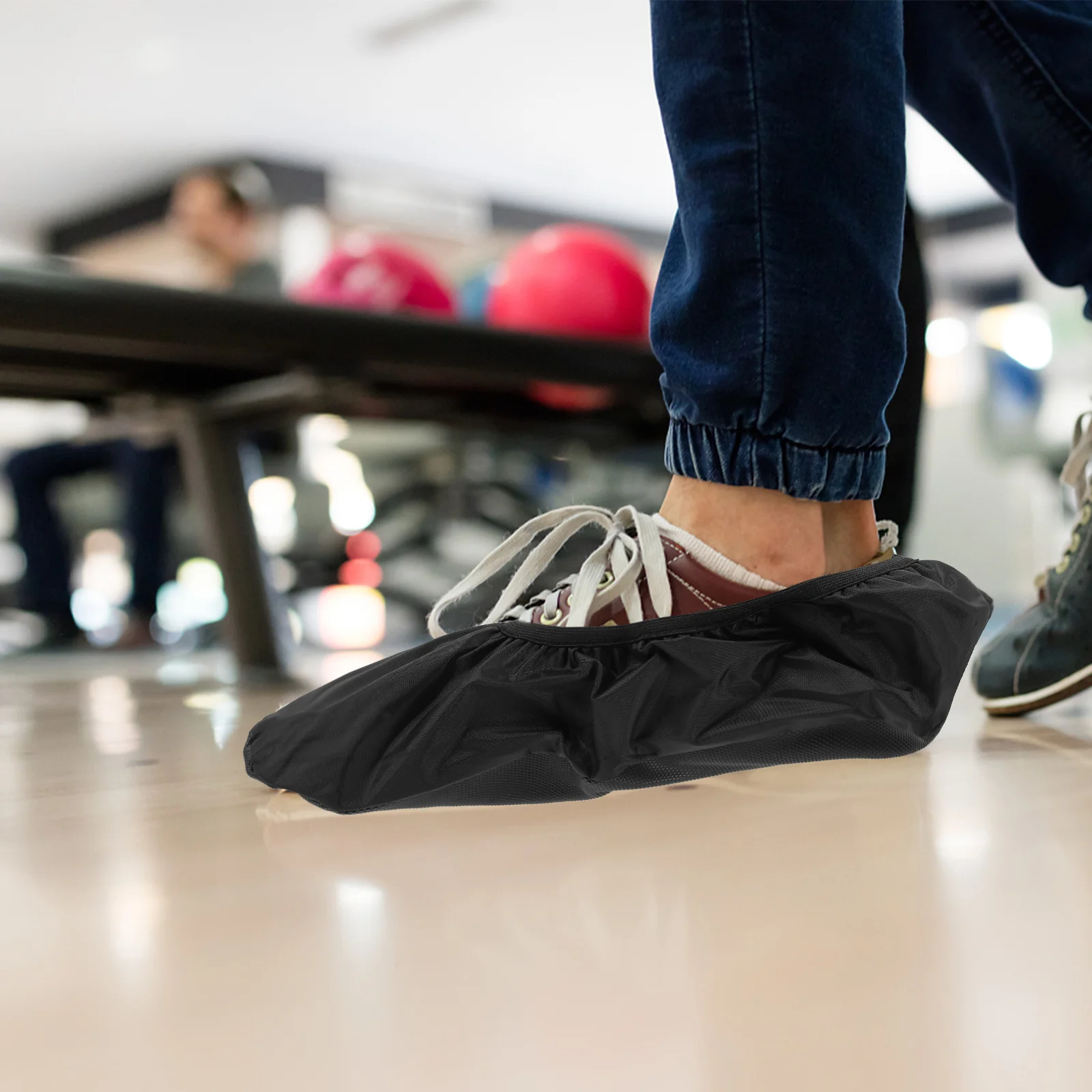 Cubiertas para zapatos de bolos, protectores para deportes, lluvia, clubes domésticos, poliéster, 2 piezas