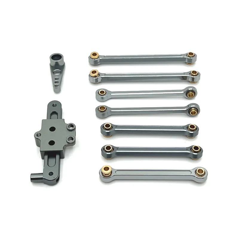 Wltoys 124006 12423 12427 12428 12429 Metal Upgrade Parts Kit Steering Assembly Link Rod Servo Arm 1/12 RC Car Accessories