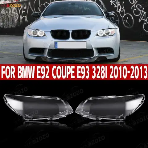 BMW 3 시리즈 E92 E93 LCI 328i 325i 335i 쿠페 컨버터블 2010 2011 2012 2013 자동차 헤드 라이트 커버 캡 헤드 램프 그늘 렌즈
