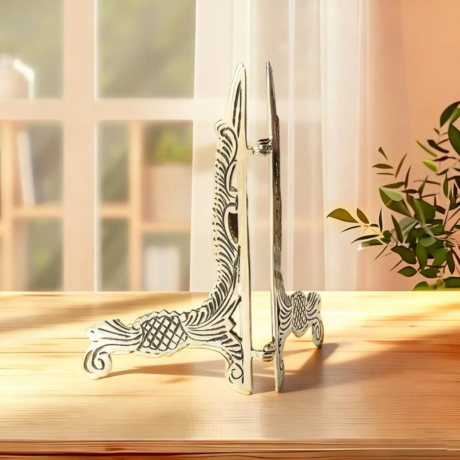 

Держатели тарелок для показа, декоративная латунная тарелка для фотографий, мольберт, подставки для книг, дисплей для стола, настольный столик, прикроватная тумбочка