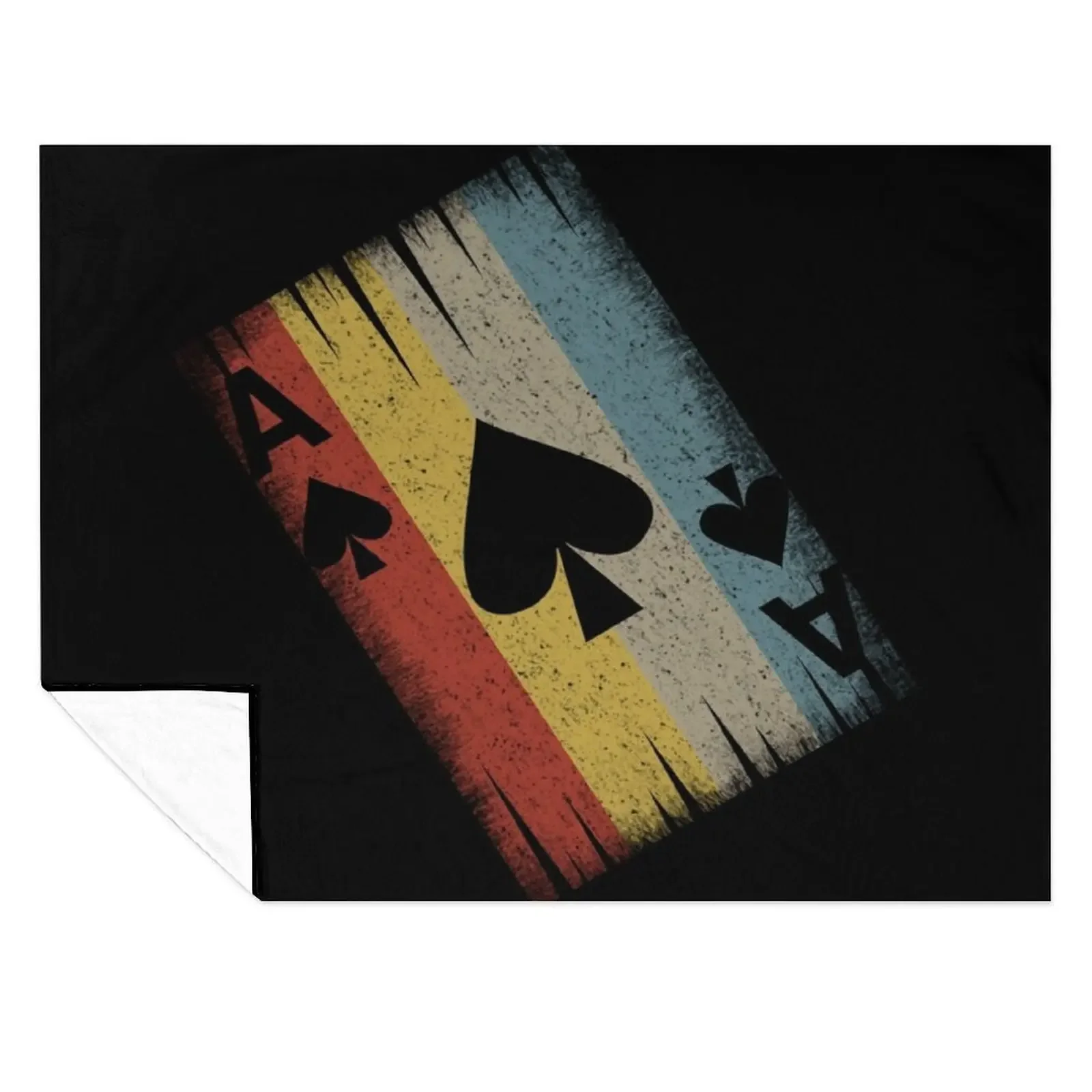 

Ace of Spades Throw Blanket Bed covers Plush Custom warm winter Blankets