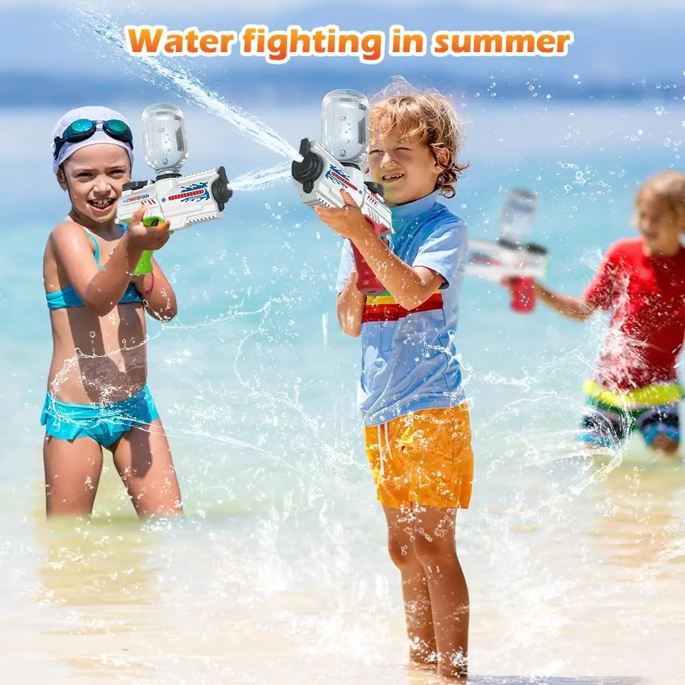 Water Guns for Children and Adults Rechargeable Electric Water Gun Range of 9 Meters Automatic Summer Water Gun Swimming Pool