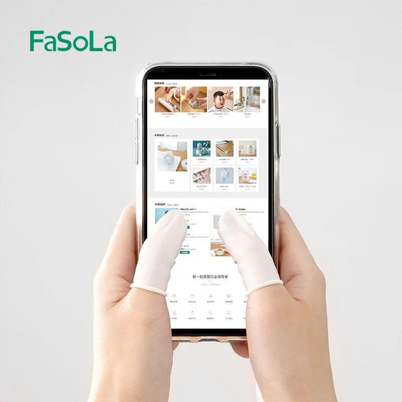 Baru 100 buah/lot penutup jari karet alami sekali pakai tahan air perlindungan jari pengawet tidak lengket penutup jari