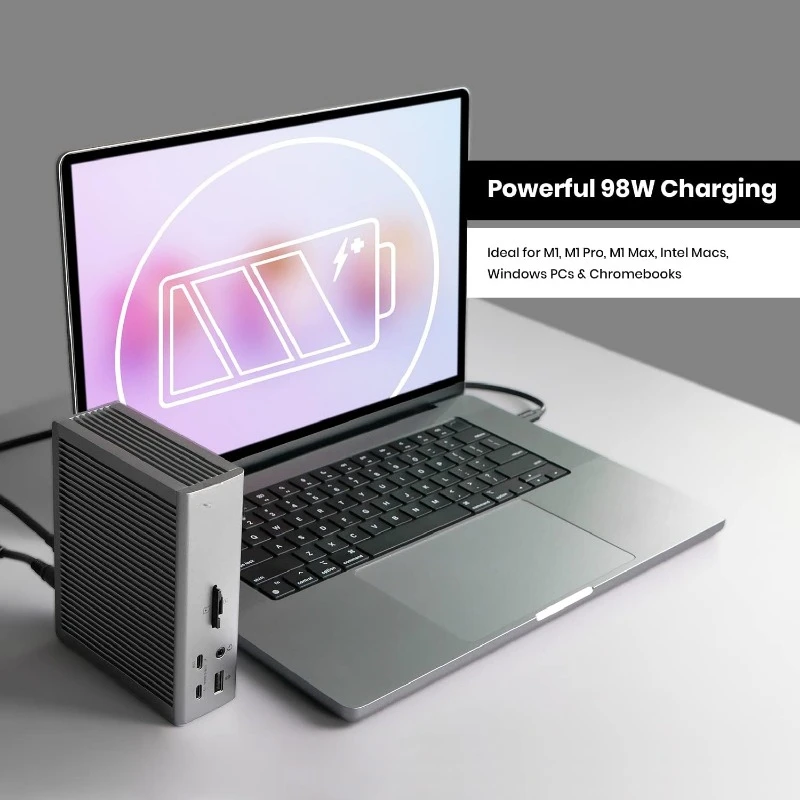 

Док-станция TS4 Thunderbolt 4 — 18 портов, зарядка 98 Вт, 40 Гбит/с Thunderbolt 4, USB-A/C, 2,5 Гбит, дисплеи 8K/6K