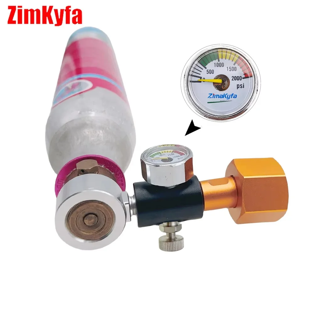 Quick Connect Pink Soda Co2 Cylinder Tank Refill Fill Station Adaptor Fit SodaStream Cylinder With W21.8-14 CGA320 Connect