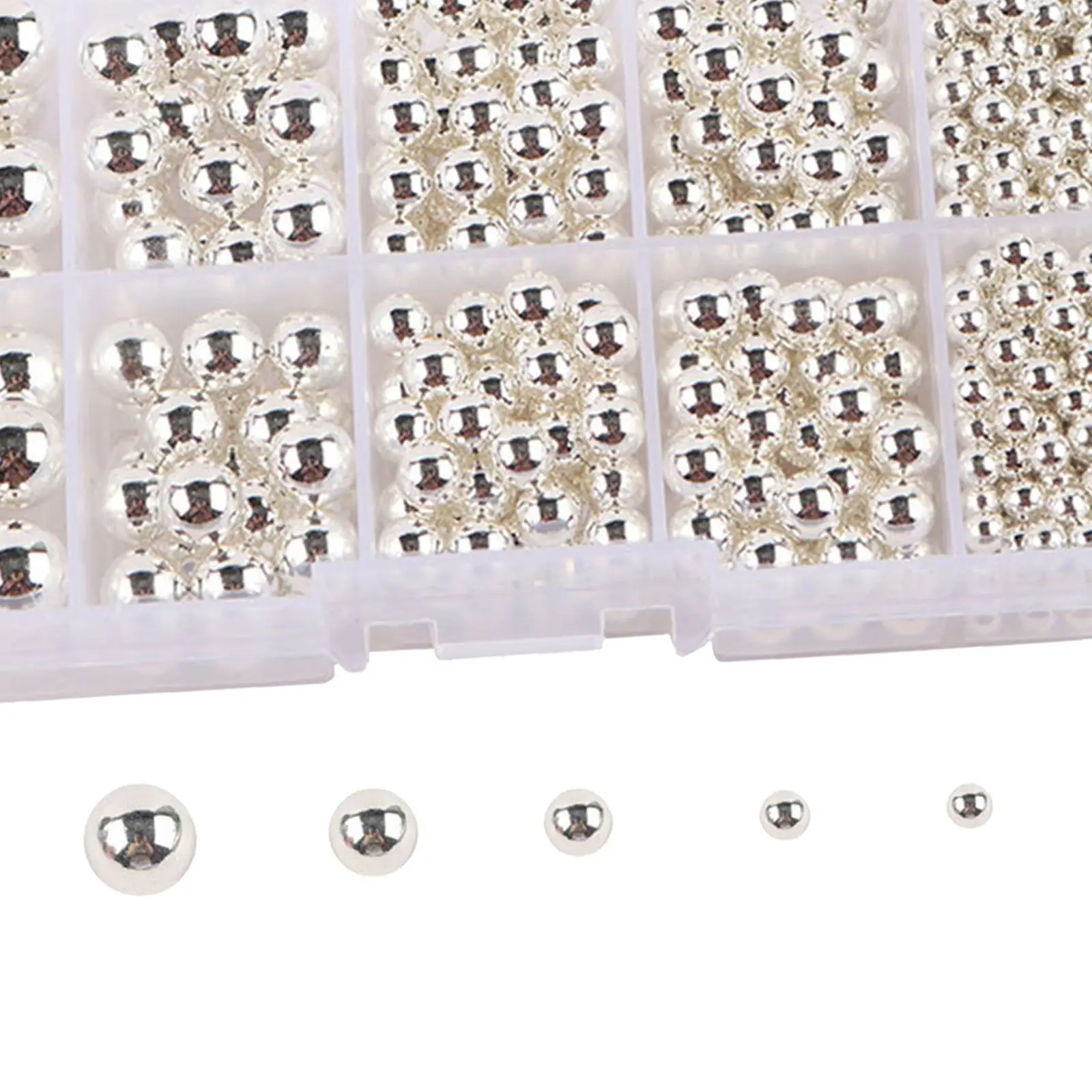 Undrilled Artificial Pearl Beads 4mm 6mm 8mm for Jewelry Setting Machine Supplies Handmade Accessories Party