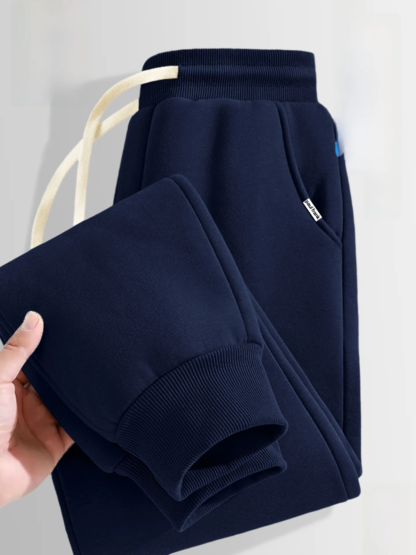 

Мужские комфортные повседневные спортивные брюки Весна 2026, свободный крой, эластичный пояс, с принтом, дышащие, хлопковые, полупрозрачные