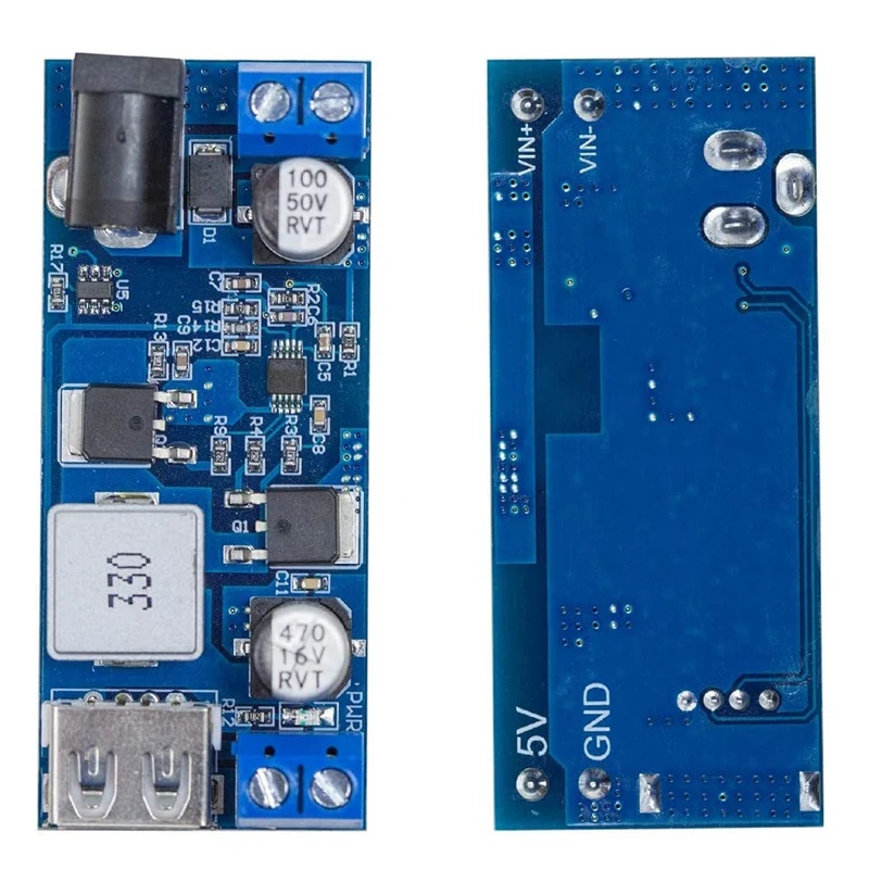 DC 6V 9V 12V 24V To DC 5V 5A Buck Converter Module,9-36V Step Down To USB 5V Transformer Dual Output Voltage Regulator