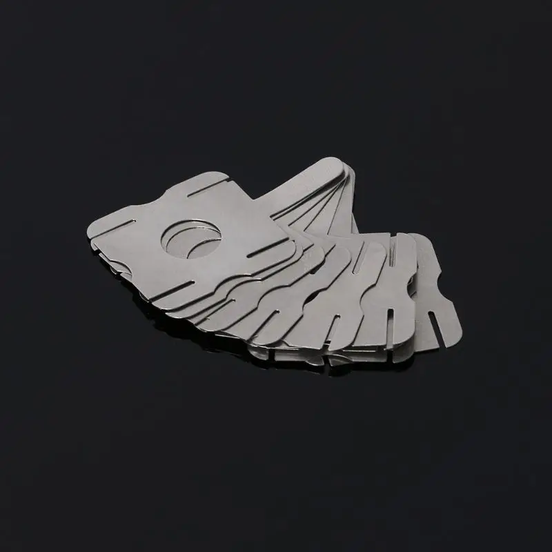 T-Shape Nickel Plated Steel Connection Lead-Out Sheets for 18650 Power Lithium Batteries - 10 Pieces