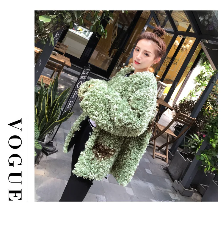 سميكة الدافئة الفراء فضفاضة الشارع الشهير عادية 2025 الخريف الشتاء فو مجعد الفراء معاطف النساء السترات فروي ملابس خارجية Y2k طويلة الأكمام