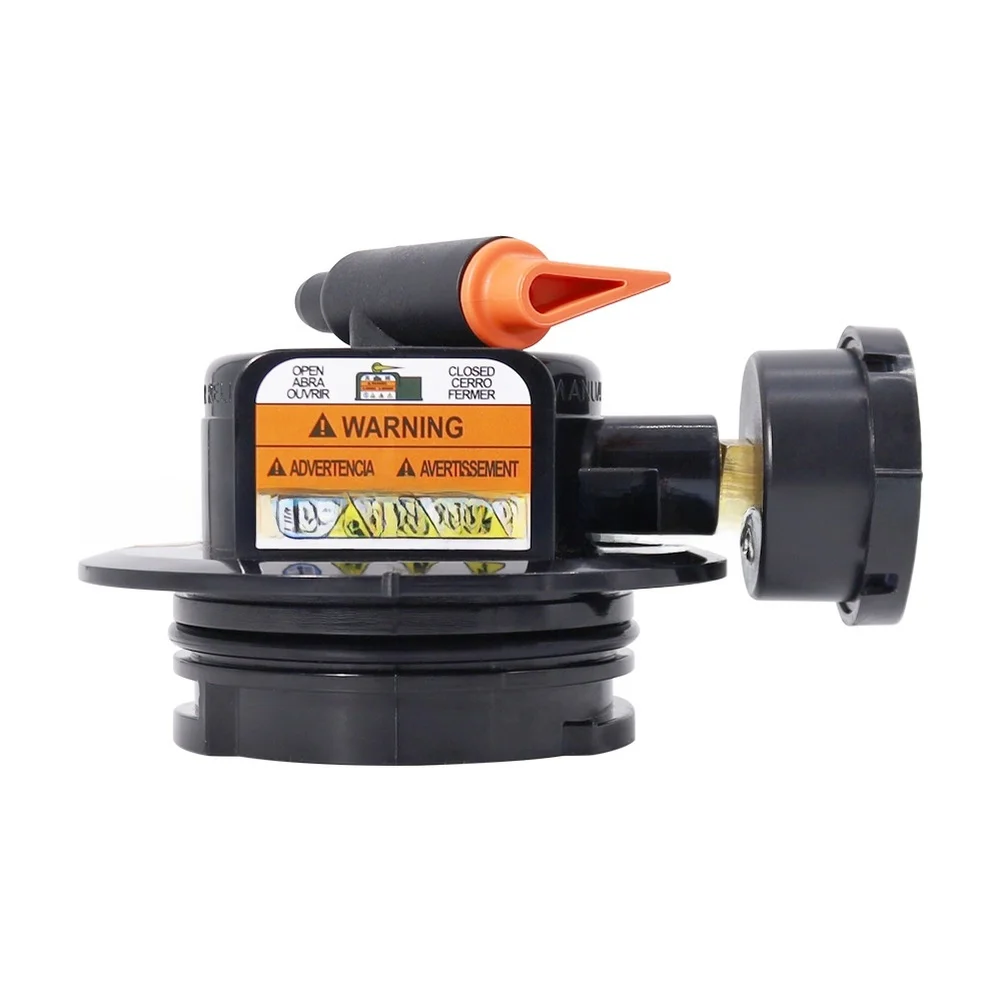 /Manual /Air /Relief Valve Assembly With 4Bar 60psi Pressure Gauge Black Plastic Construction For For HAYWARD DE And Cartridge P
