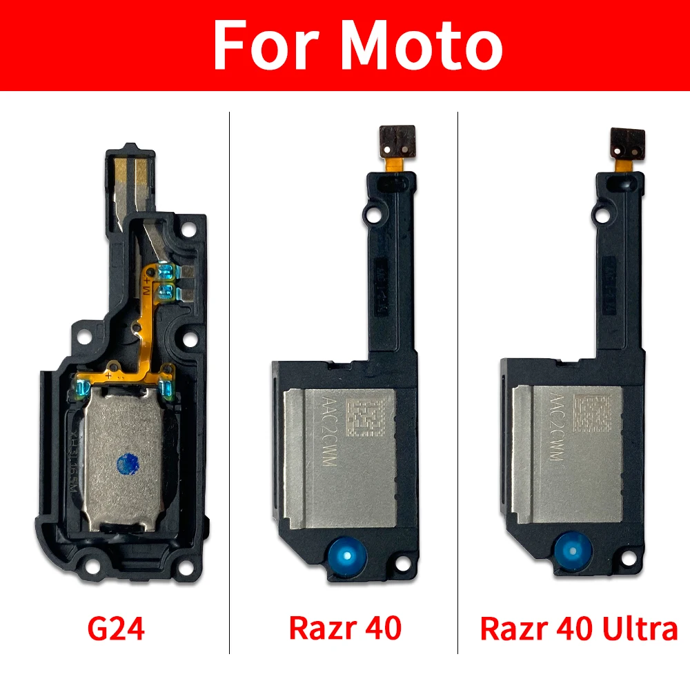 10Pcs，Buzzer Ringer Loud Speaker Loudspeaker Flex Cable Ribbon For Moto G84 E6 Play E13 G Power 2022 2021 G24 G62 Razr 40 Ultra