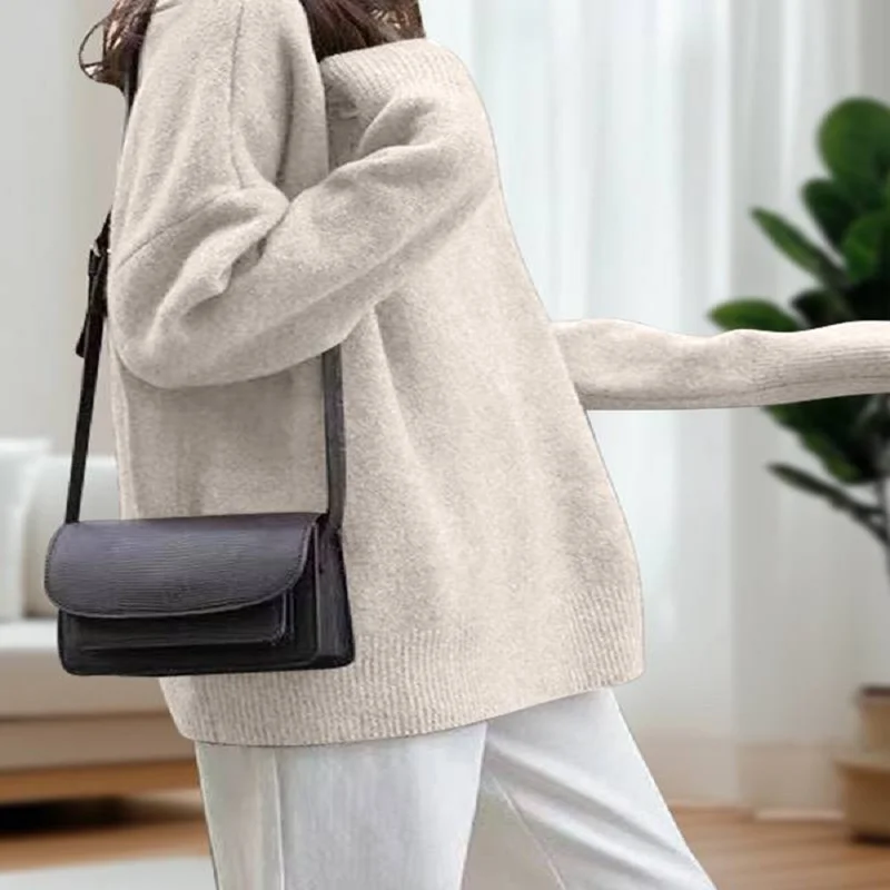 2025 New Women's Turtleneck Sweater Long-Sleeved Thickened Warm Pullover Winter Clothes Woman Casual Simple Knitwear