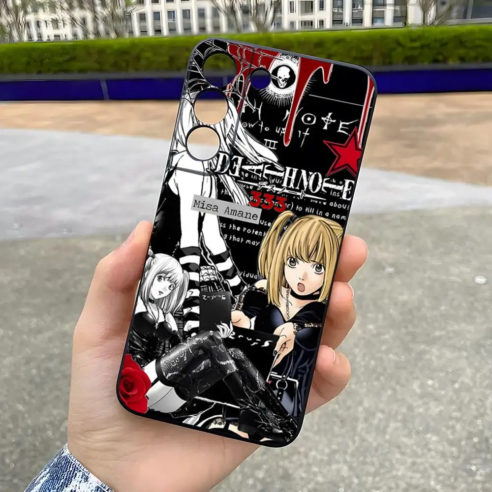 D-Death Note Handyhülle für Samsung S25 Plus S20 S20 Plus S22 Ultra S23 FE S21 Plus S21 Ultra Soft Cover