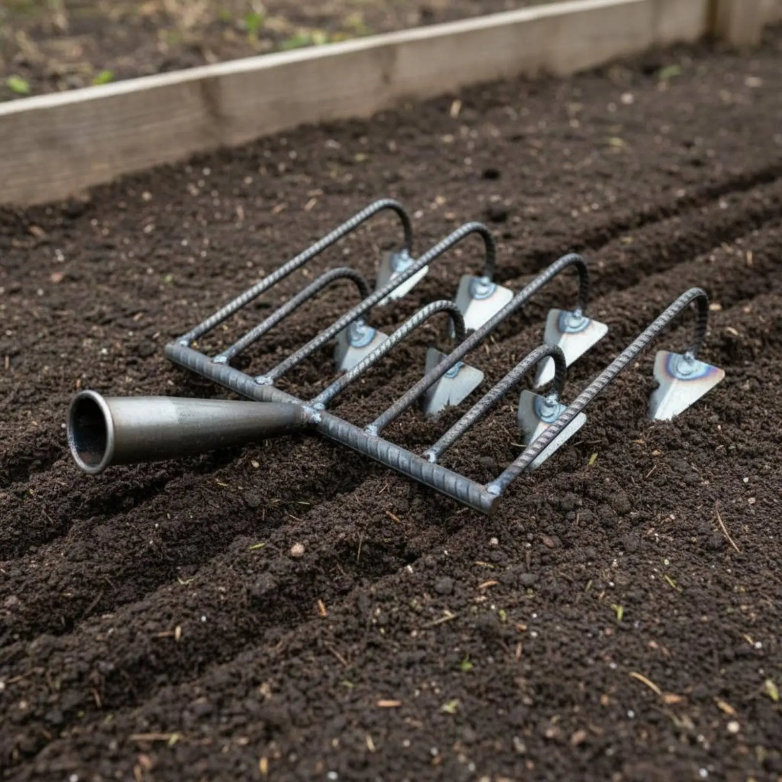 Garden Hoe Multifunctional Hand Cultivator Hoe Triangle Blade Cultivator Long-Lasting Furrower Sturdy Duty Weeding Hoe for Farm