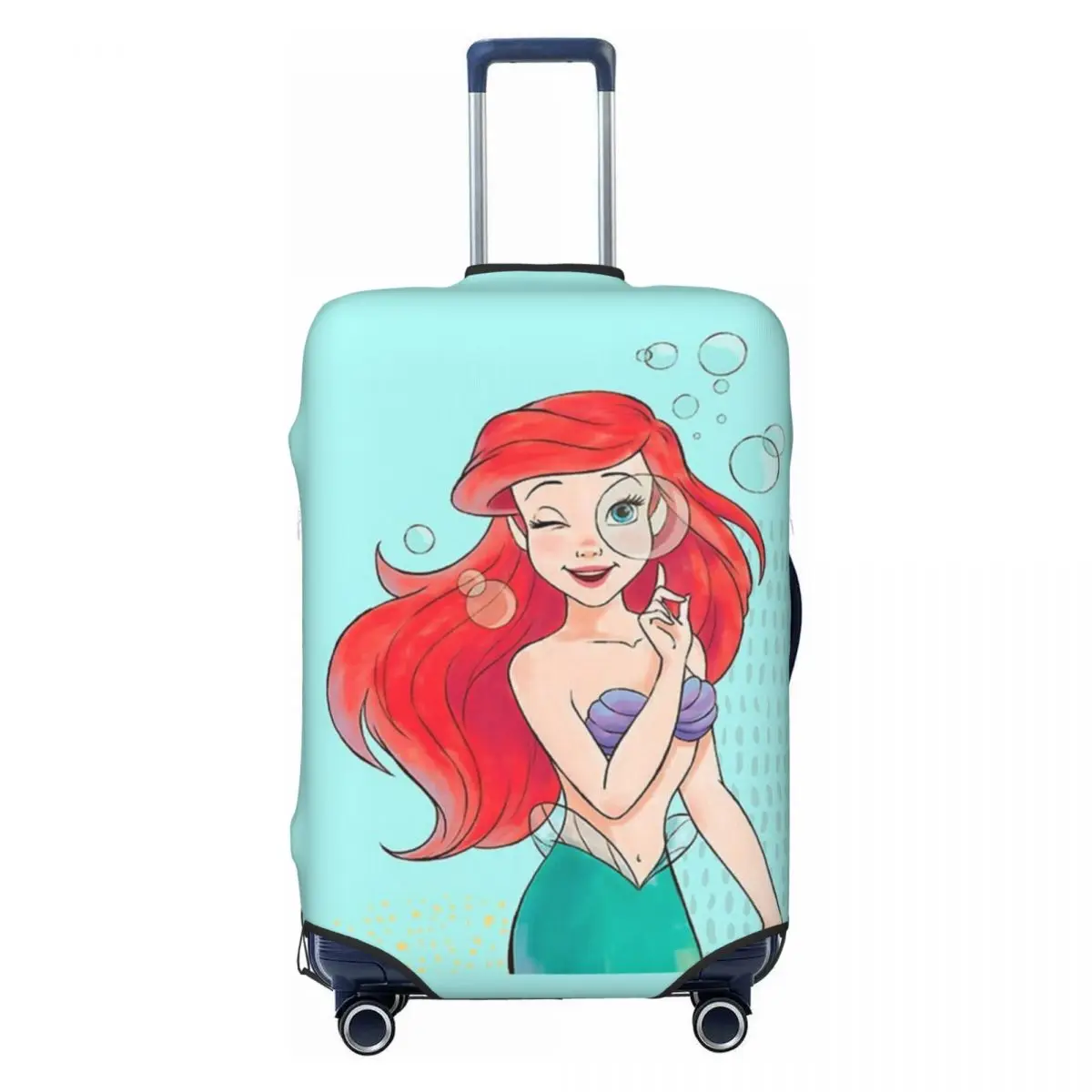 

Custom The Little M-Mermaid Suitcase Cover Dust Proof Princess Ariel Luggage Covers Protector for 18-32 inch