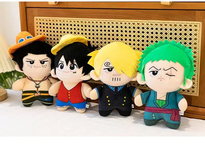 Neuestes Modell, Solon Luffy Shanzhi Ace Plüschtier, Cartoon-Anime-Spaßpuppe, Geburtstagsgeschenk für Kinder – Detail 23