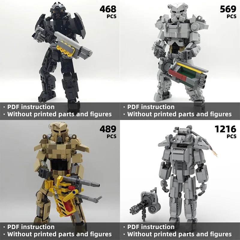 

Фоллоут! Бронированный боевой мех, строительные блоки Sci Fi Mecha Warrior - распродажа вспышке, супер цена