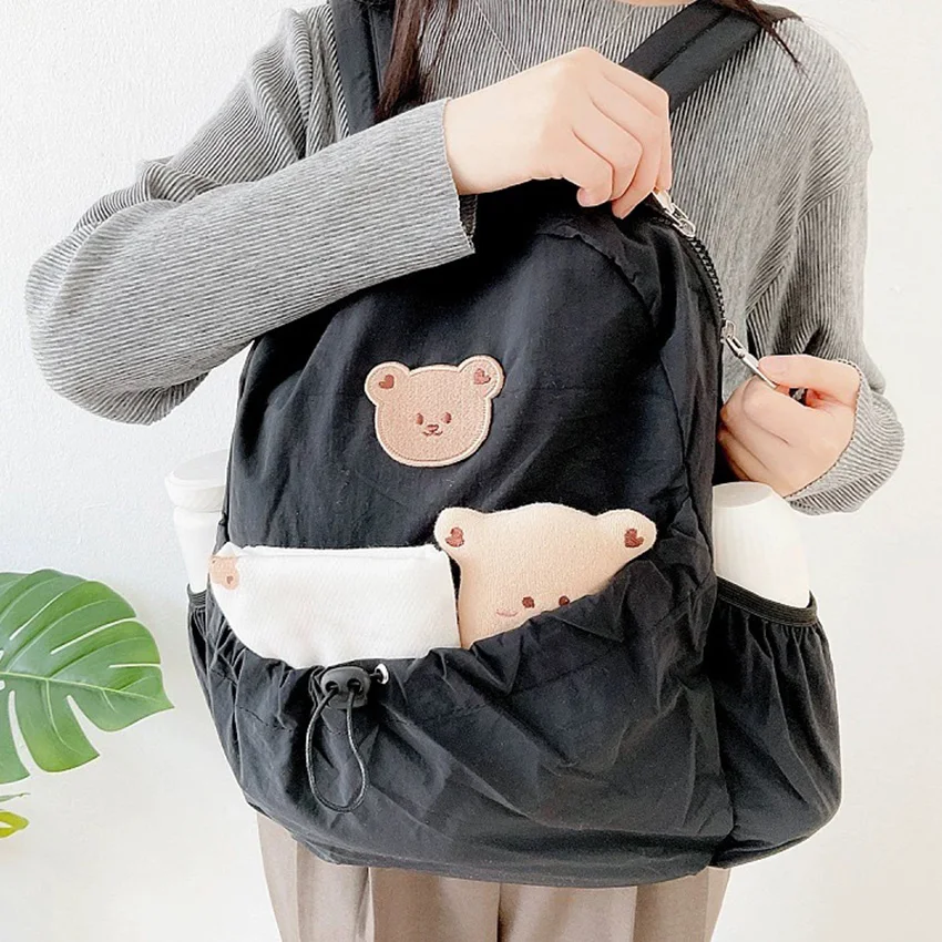 Parent-child Backpack Cute Bear Waterproof Backpack Multifunctional Going Out Mummy Bag Maternity Bag Baby Kawaii Toy