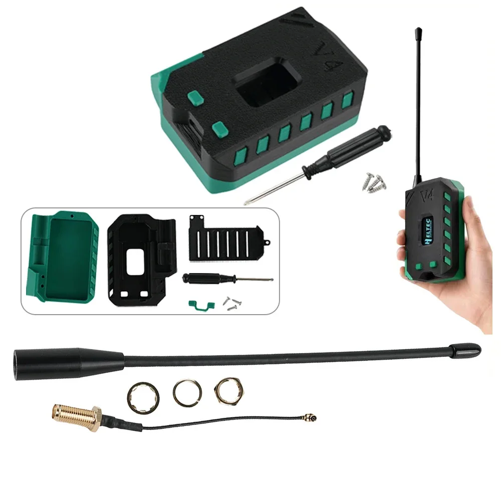 Shell Case Antenna for Meshtastic Heltec V4 0.96inch OLED Solar Powered LoRa 32 Dev-Board GPS ESP32 SX1262 WiFi BLE Module Case