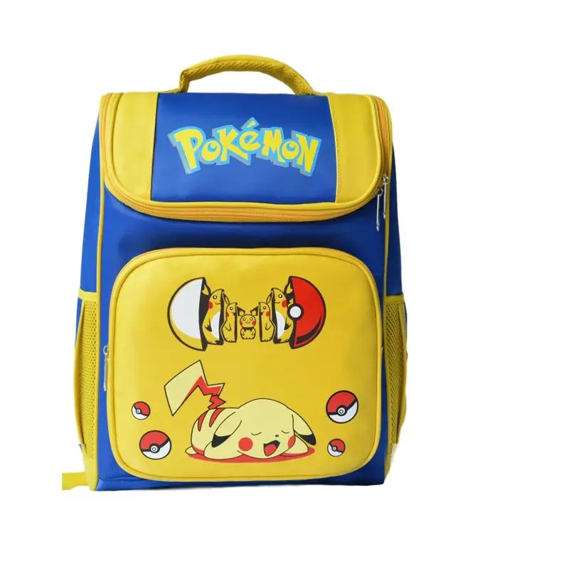 Pikachu-Rucksack der Klassen 1–6, niedlicher Schüler-Schulrucksack, langlebiger Schüler-Rucksack, Lernzubehör, Spielzeug für Jungen und Mädchen, Geburtstagsgeschenk