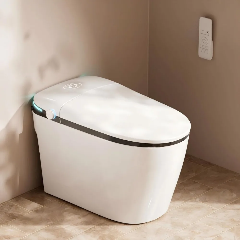 

Умный унитаз, безбачковый японский унитаз с функцией сушки и подачей теплой воды, цельный унитаз ADA Comfort Height с подогревом сиденья