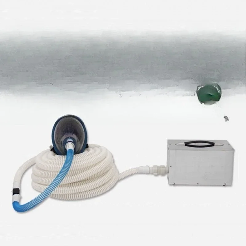 Intelligent air supply type 1-8 person electric long tube respirator protection multi-person use color screen display