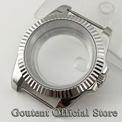 Goutent Silver Sapphire Crystal 36mm/39mm Men's Watch Case Fit NH35 NH36 NH34 ETA2824 PT5000 ST2130 Movement