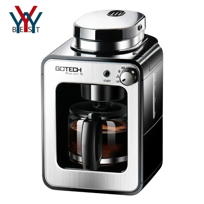 

Home full-automatic all-in-one coffee making machine American coffee making mini small electric grinding bean powder dual purpos
