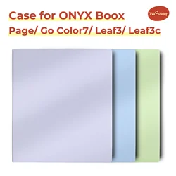 Twosheep Case for Boox Go7 Go Color7 GenII GenI Page Leaf3 Leaf3c 7-inch Magnetic Cover Auto Sleep Solid color pattern black