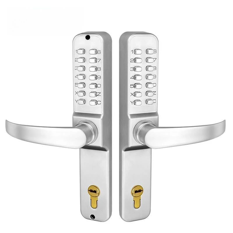 

Outdoor mechanical combination lock waterproof, double-sided outdoor sunscreen door lock, villa aluminum art door