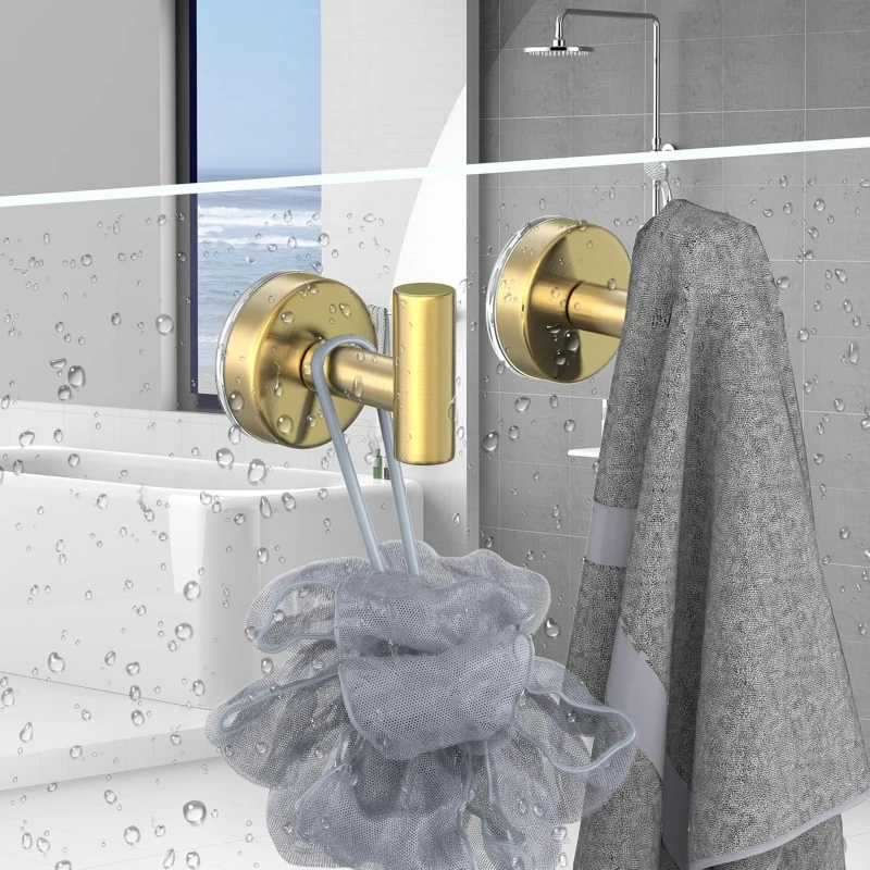 Saugnapf Haken für Dusche Handtuch Halter Edelstahl Vakuum Dusche Haken Saug Waschlappen Aufhänger Küche Handtuch Rack – Detail 2