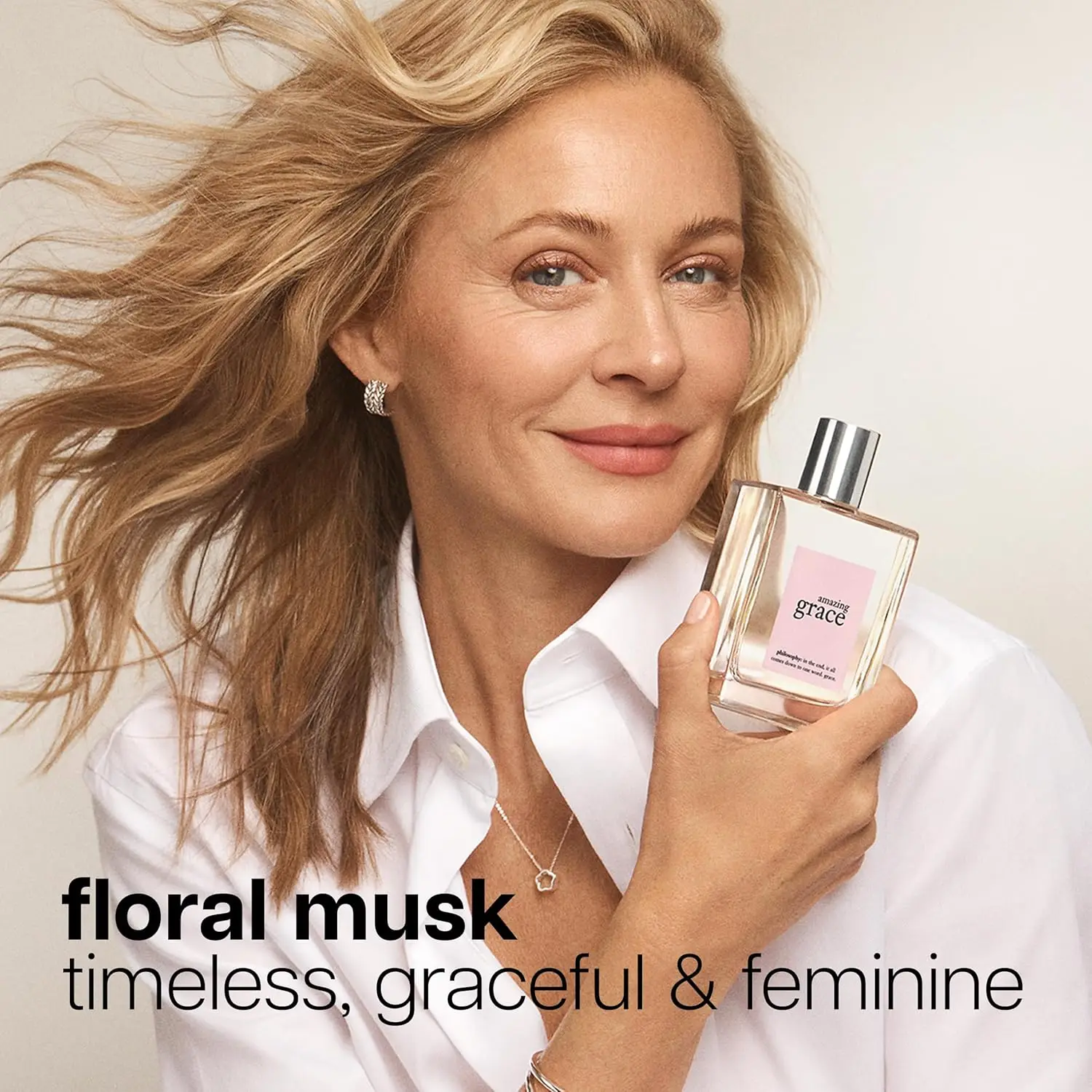 philosophy Amaze Gracee 100ml Unisex Floral Fresh Musk Fragrance, Soft Bergamot Scent, Daily Wear Valentine’s Day Gift for!