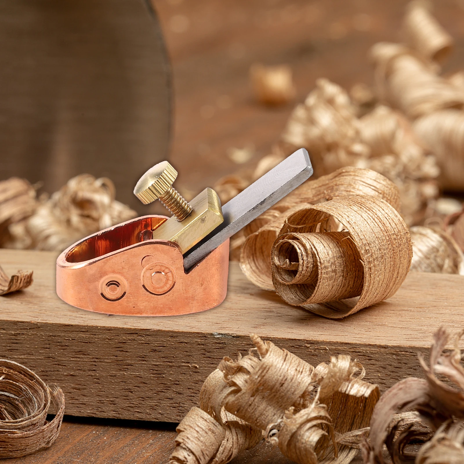 أداة طائرة الإبهام النحاسية عالية اللمعان للكمان فيولا التشيلو Luthier النجارة اليد المسوي كتلة صغيرة طائرة نجار