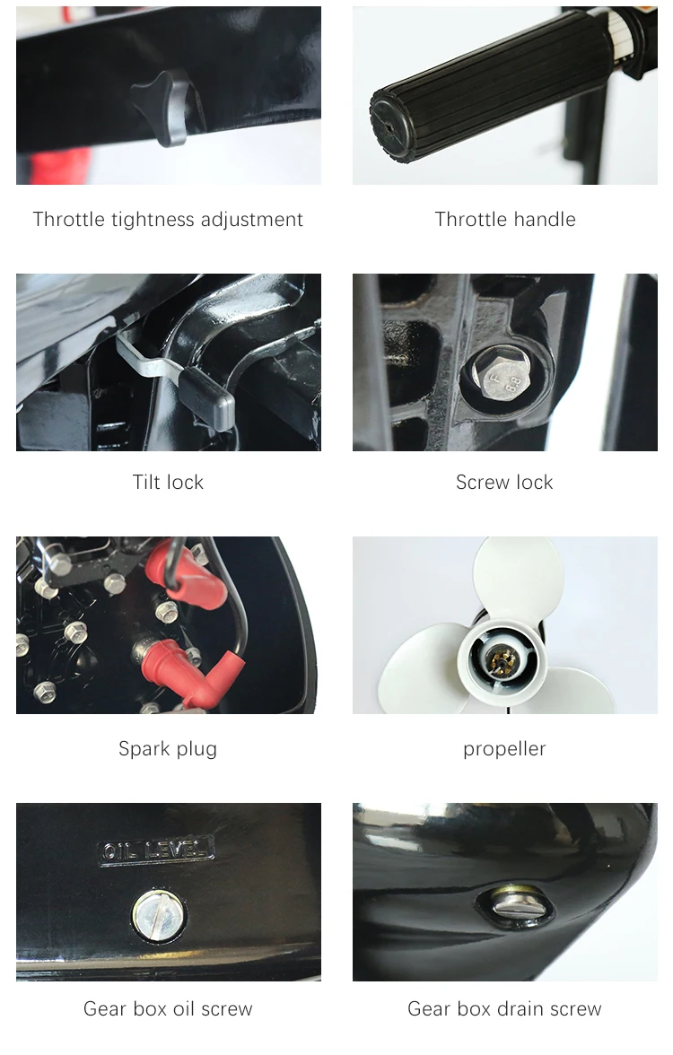Bootsmotor Hangkai 18PS 2-Takt Außenbordmotor Außenbordmotoren 2-Takt-Motor Fuera De Borda 2 Tiempos Motor De Popa – Detail 7