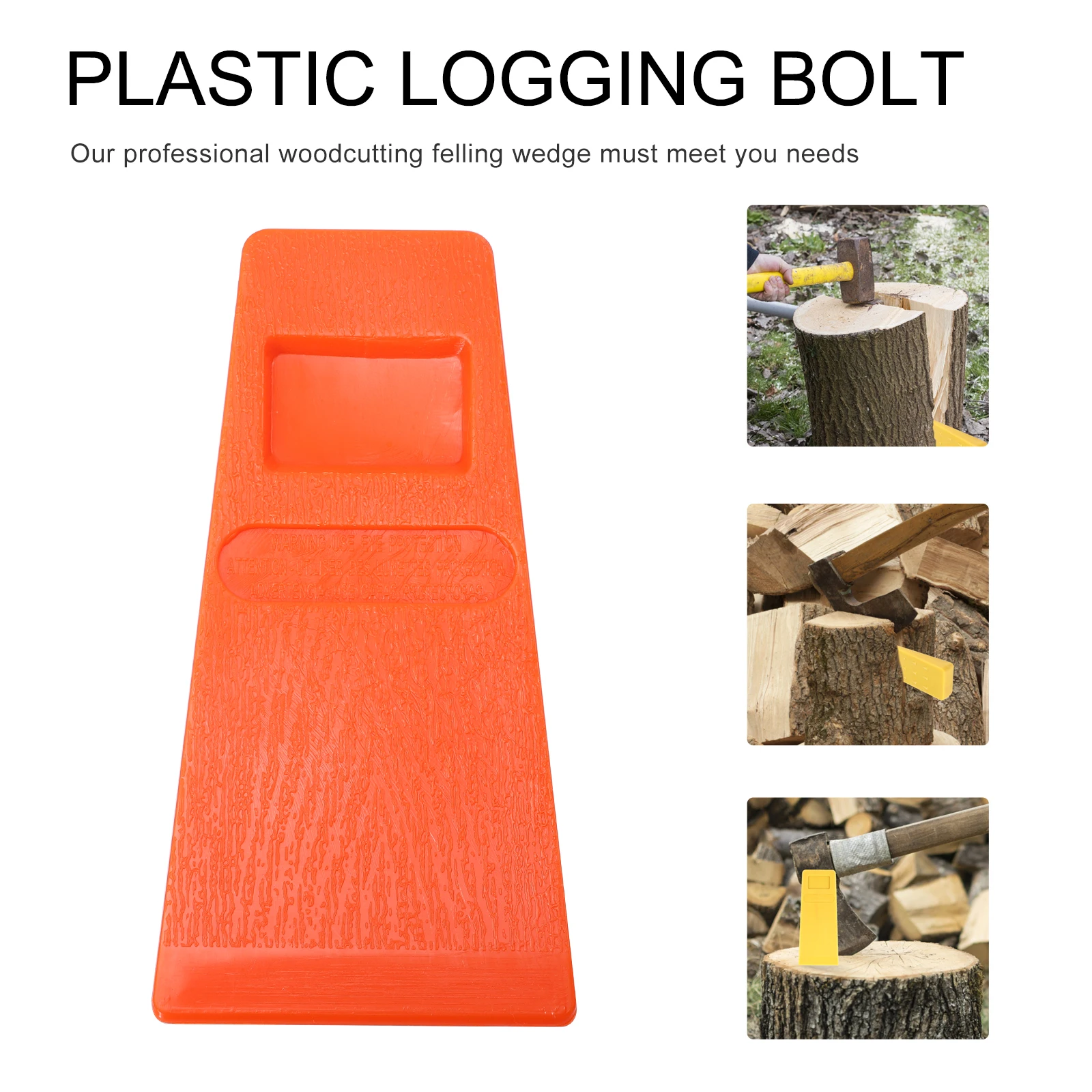 

4pcs Felling Wedge Tools Plastic Chock for Woodcutting Lumbering Logging Supply Durable High Friction Pattern Engraved Tree