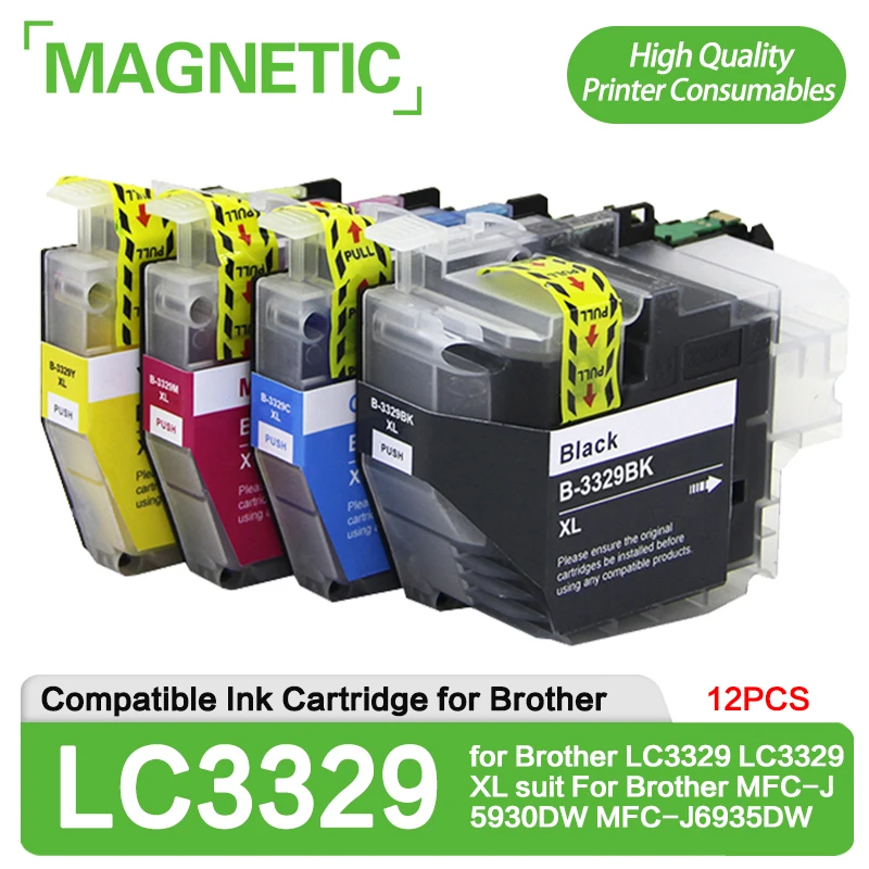 NEW 4Color LC3329XL lc 3329 3329XL Compatible Ink Cartridge for Brother LC3329 LC3329XL suit For Brother MFC-J5930DW MFC-J6935DW