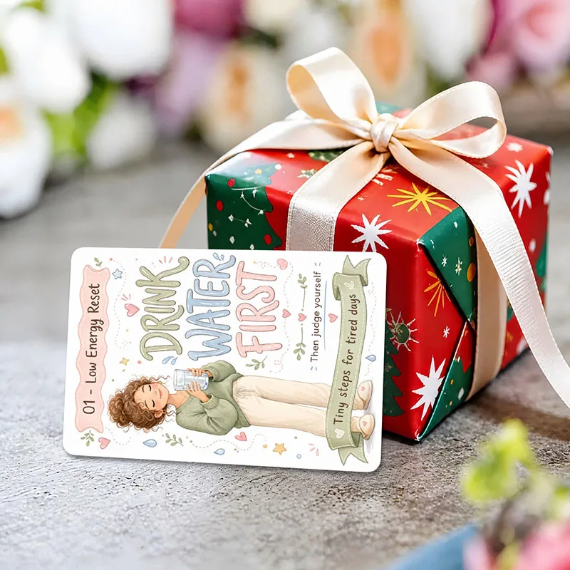 90pcs/lot Woman Daily Action Reminder Card Gift Heal Unhappy Encourage Cards for Laptop Computer Luggage Cup Bicycle DIY Sticker