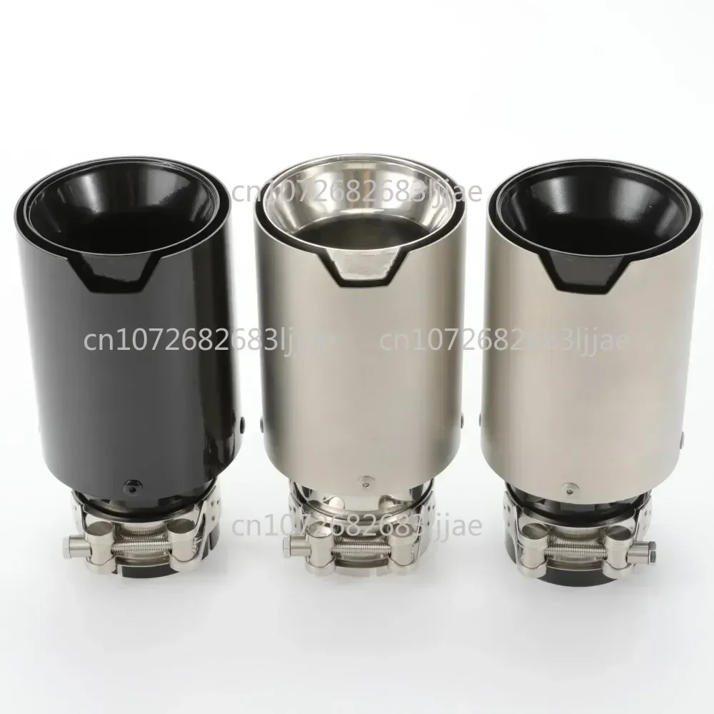 1PCS Stainless Steel Exhaust Tips Performance Muffler Pipe For  M2 F87 M3 F80 M4 F82 F83 M5 F10 m6 F12 F13